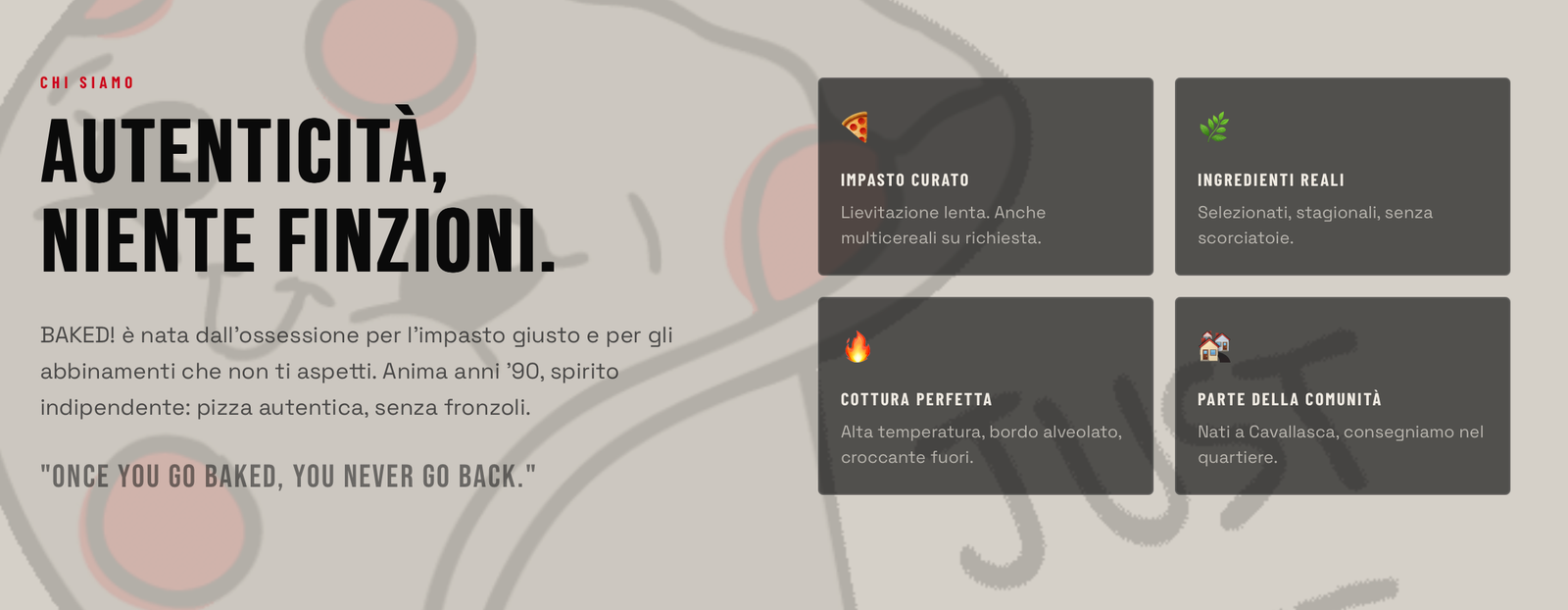 Baked San Fermo - sezione autenticità