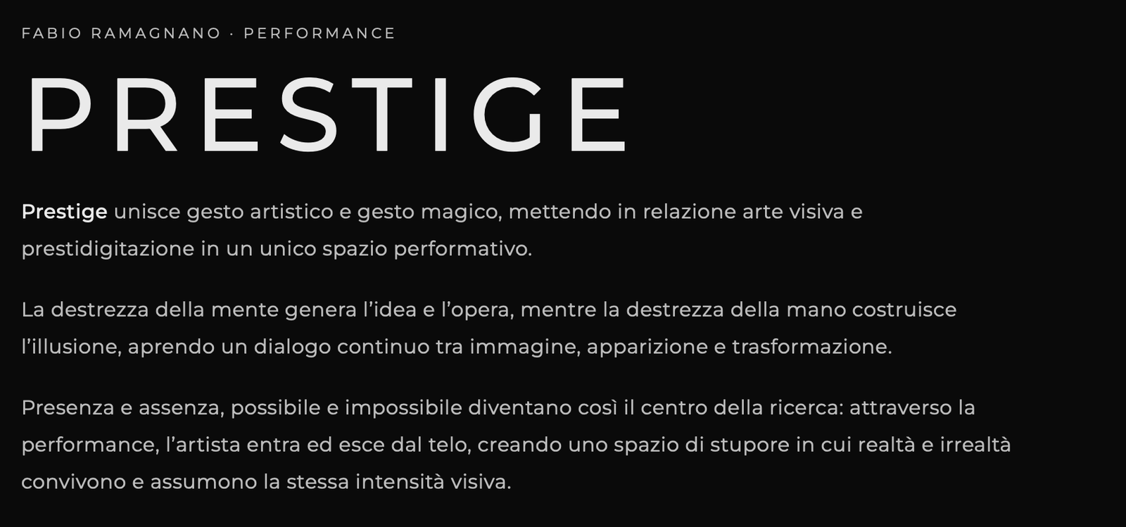 Ramagnano - sezione Tracce