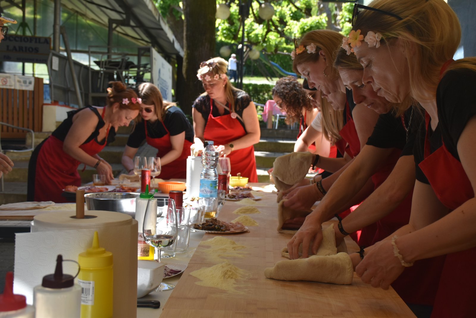 Partecipanti al lavoro sull'impasto