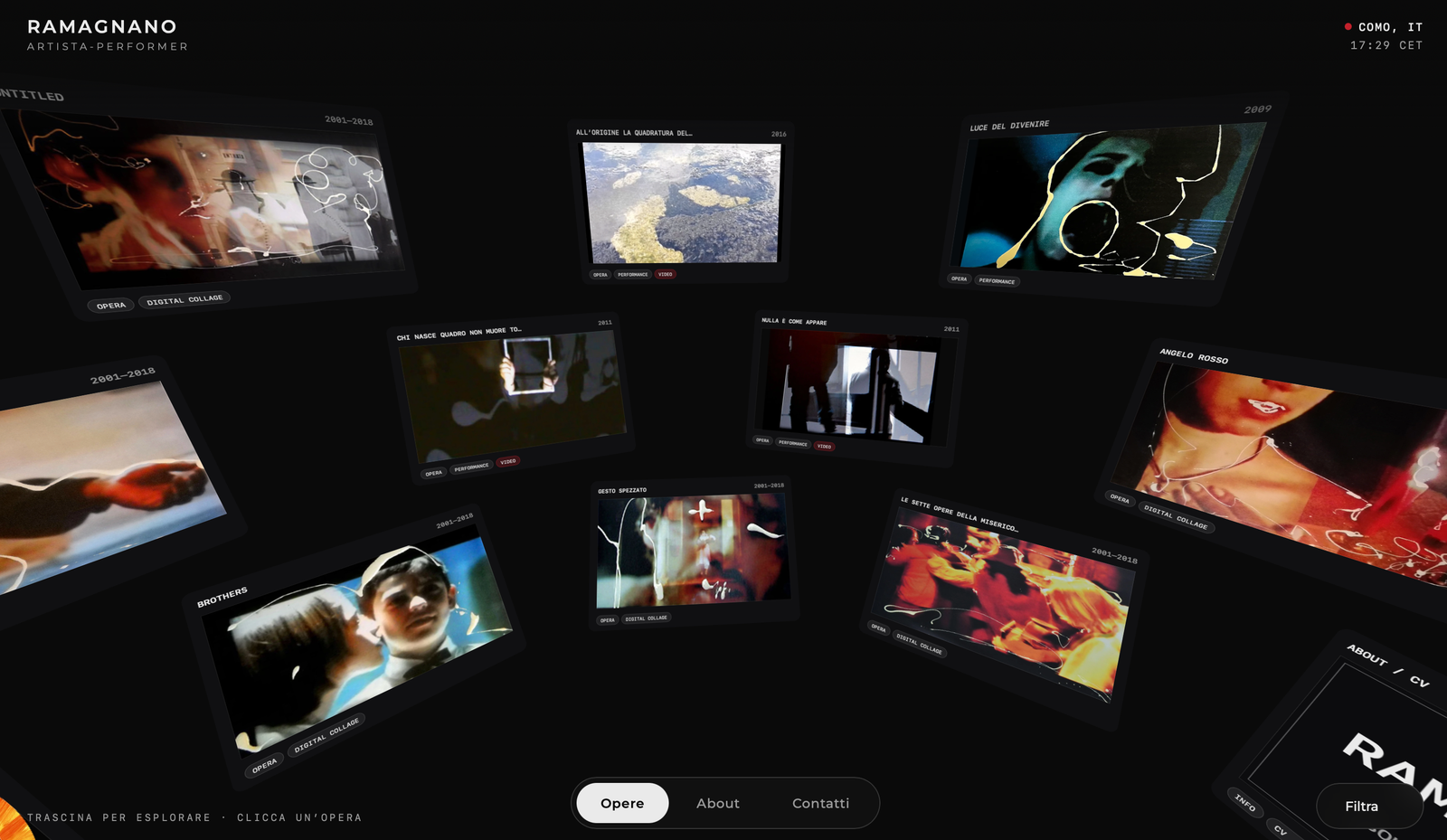 Ramagnano — portfolio artistico gallery-focused